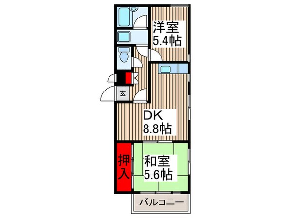 レヂオンス小手指の物件間取画像